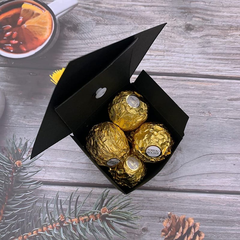 Suponey 30 Pcs Graduation Favor Boxes Graduation Party Gift Boxes Candy Boxes Graduation Cap Boxes Decorations Graduation Keepsake - Image 3